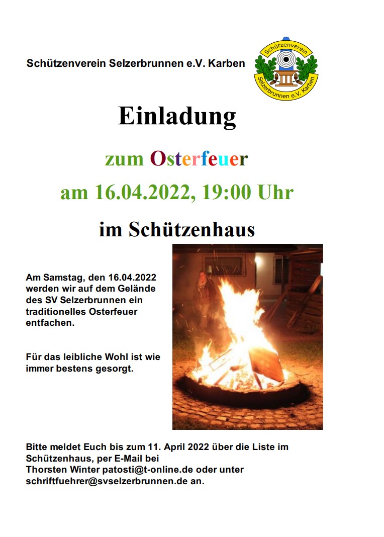 Osterfeuer 2022